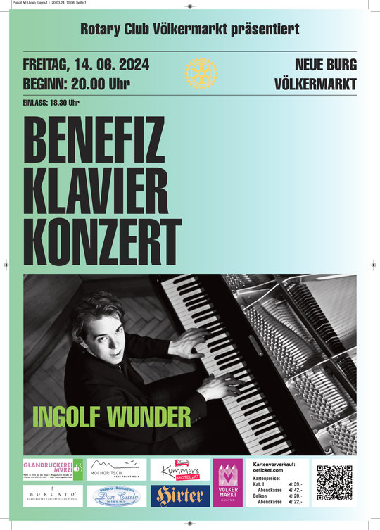 Benefiz Klavier Konzert - Ingolf Wunder 