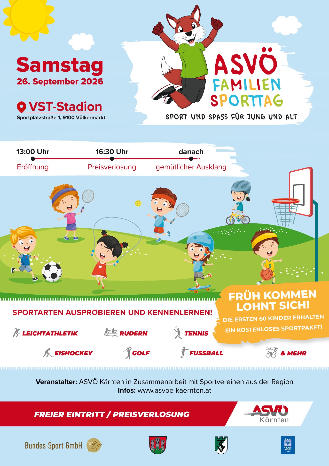 ASVÖ Familiensporttag - Sport und Spaß für Jung und Alt