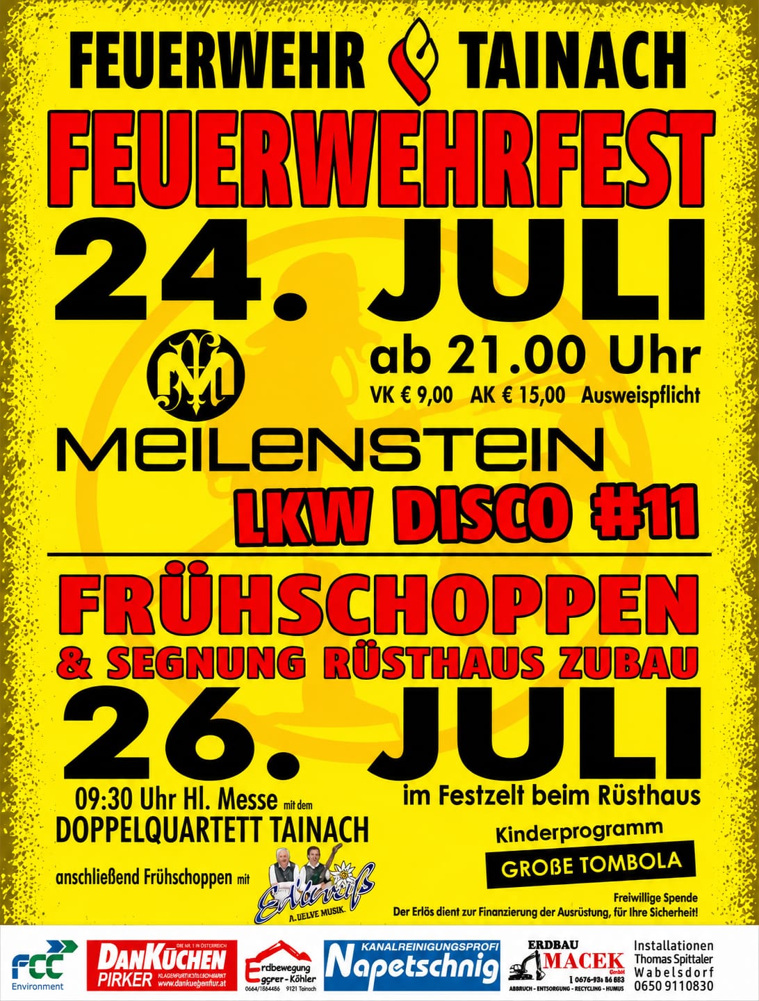 Feuerwehrfest Tainach Frühschoppen