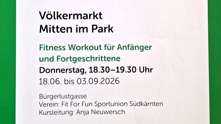 Völkermarkt - Mitten im Park Fitness Workout